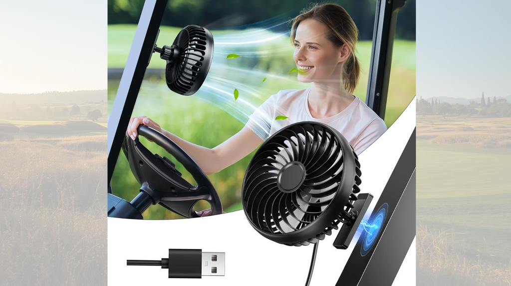 Golf Cart Magnetic Fan
