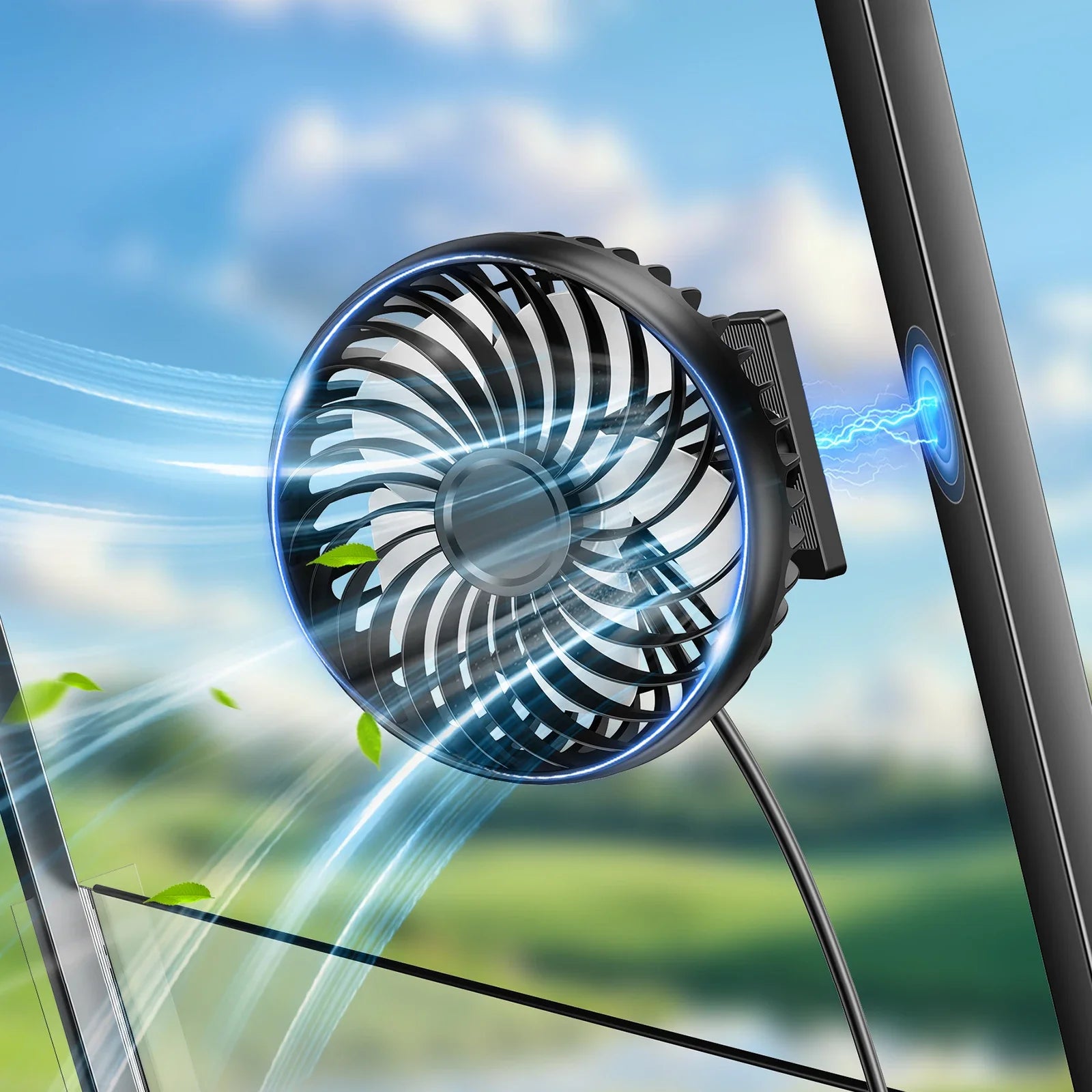 Golf Cart Magnetic Fan